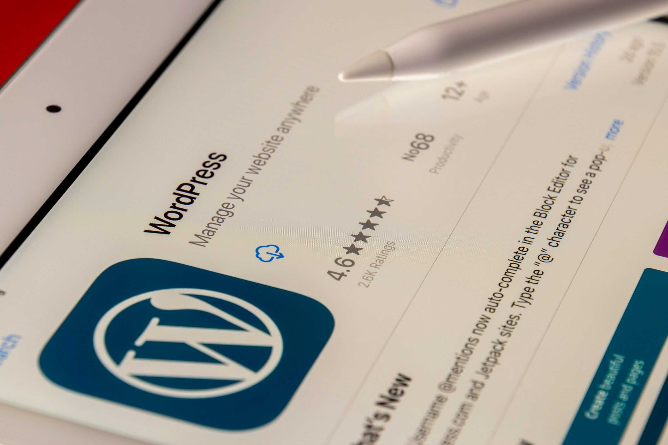 Wordpress blogging platform