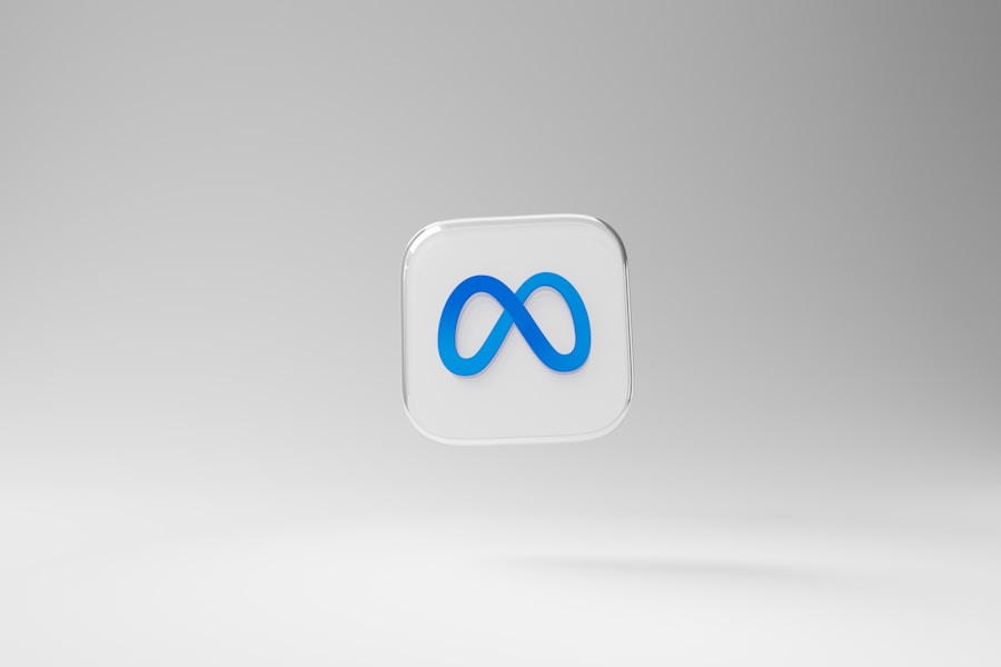 A blue and white icon on a white background.